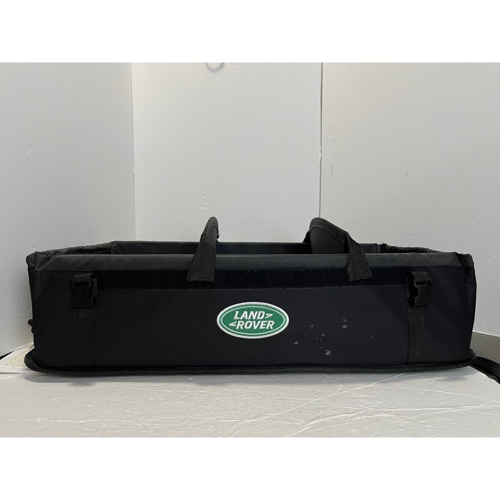 Land Rover Black Collapsible Rear Cargo Trunk Organizer Good has stains